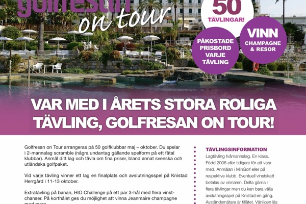 Golfresan on Tour till Tönnersjö Golf